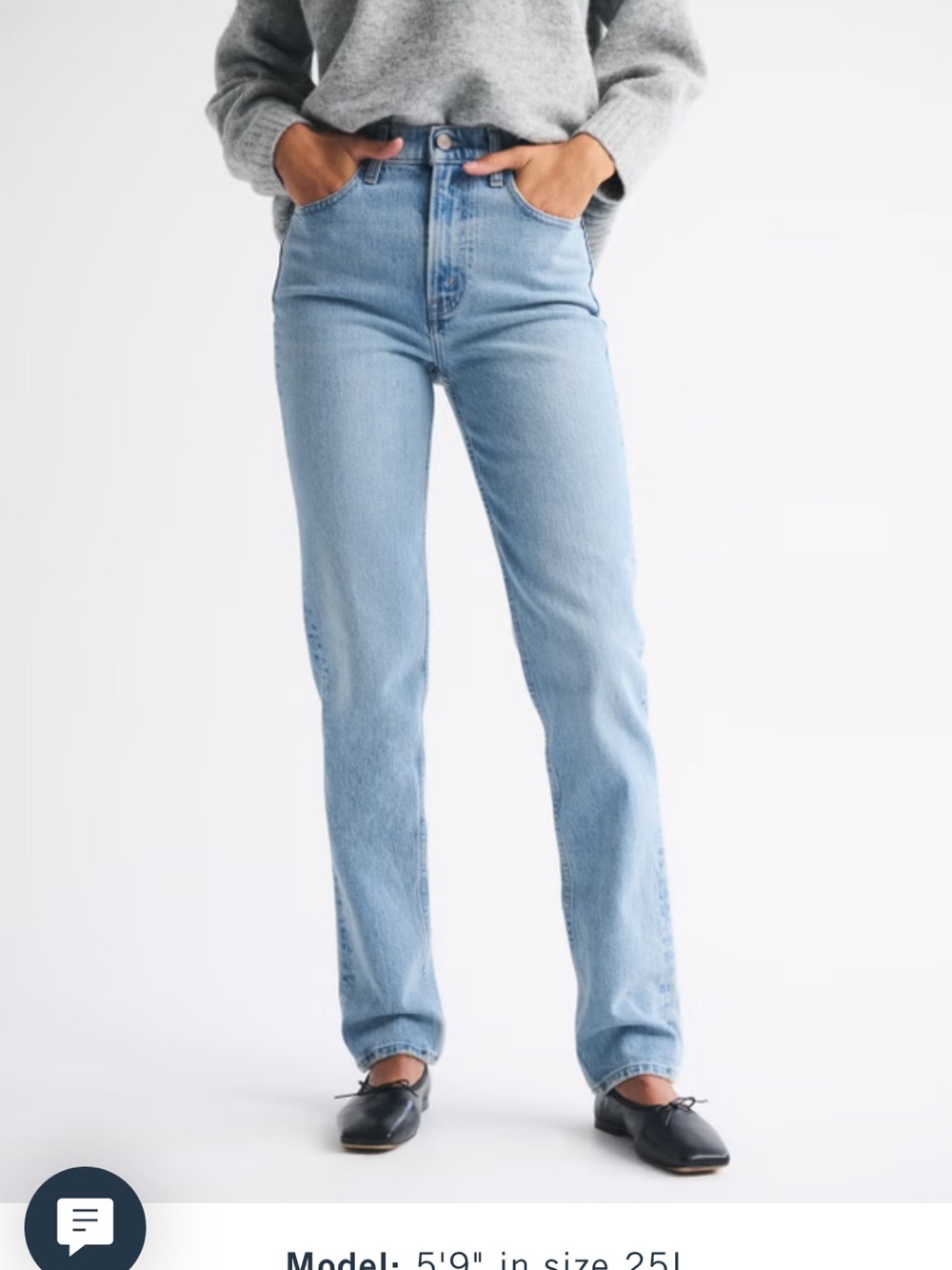 Abercrombie & Fitch The 90’s Straight Ultra High Rise Jean